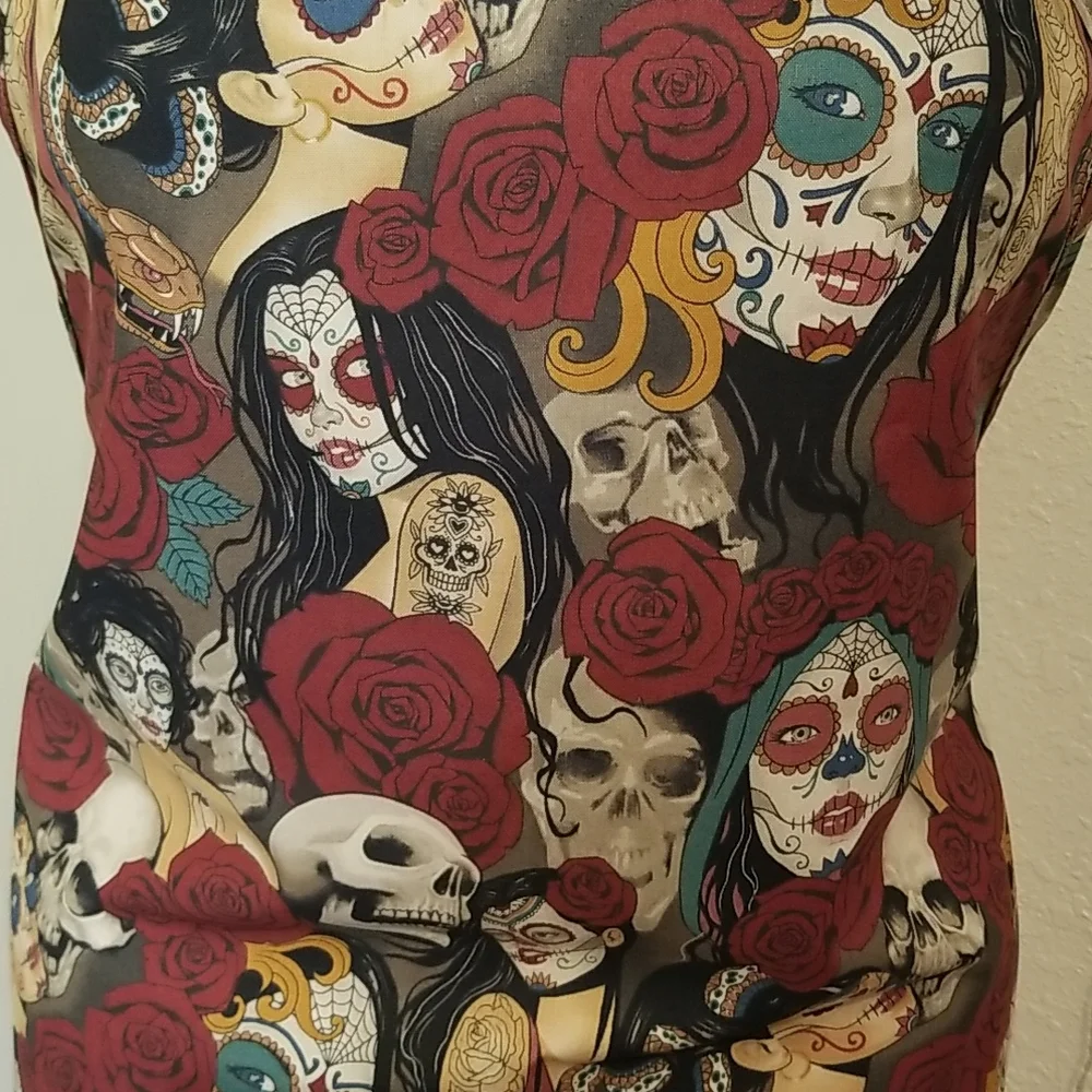 New Day of‎ the dead apron